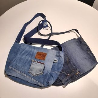 Denim shoulder bag (901237)