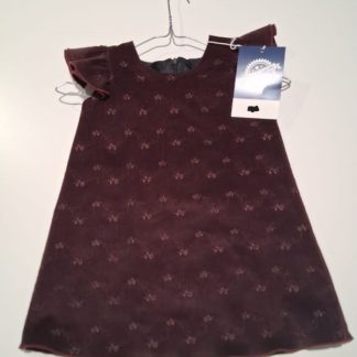 Tummanpunainen lasten samettimekko